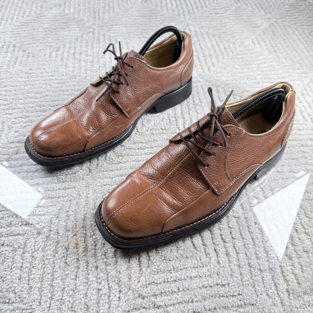 Studio Belvedere Baybridge Oxford Mens 12D Brown Leather Split Toe Dress Shoes